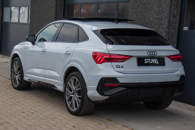 Audi Q3 Sportback 45 TFSI e S Edition | S-Line | PHEV | Audi Exclusive Suzuka Grey | Pano | 360 View | Elec. Memory Seats | 21 Inch Performance | Sfeer | Trekhaak | Virtual | Keyless | DAB | Carplay | Stoelverwarming | ACC | Pre Sense | Dealer Onderhouden | Garan