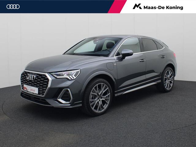 Audi Q3 Sportback 45 TFSI e 245pk S Edition · Apple/Android Car Play · Camera + Parkeersensoren · Zwenkbare trekhaak · Elektrische best. stoel · Garantie t/m 03-04-2029 of 100.000km