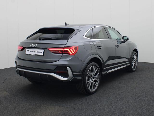 Audi Q3 Sportback 45 TFSI e 245pk S Edition · Apple/Android Car Play · Camera + Parkeersensoren · Zwenkbare trekhaak · Elektrische best. stoel · Garantie t/m 03-04-2029 of 100.000km
