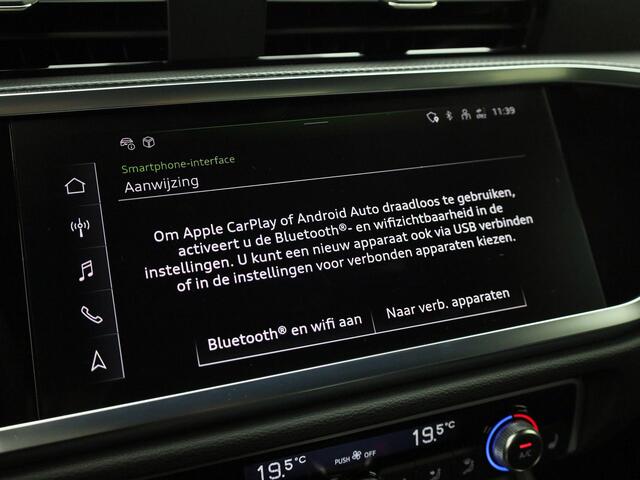 Audi Q3 Sportback 45 TFSI e 245pk S Edition · Apple/Android Car Play · Camera + Parkeersensoren · Zwenkbare trekhaak · Elektrische best. stoel · Garantie t/m 03-04-2029 of 100.000km