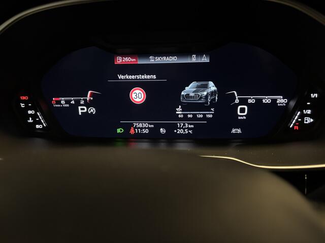 Audi Q3 40 TFSI quattro Aut - 2100 kg trek - Leer / Virtual / BLIS / Elek stoelen verwarmd / 360 camera / Adaptive cruise / Apple Carplay / Keyless - Elek Trekhaak -