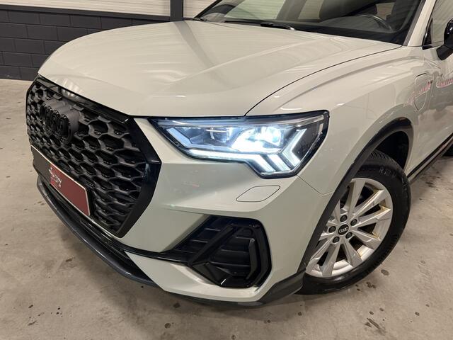 Audi Q3 Sportback 45 TFSI e S-Line PANO/B&O/TREKHAAK/VOL-LEER/MATRIX/MEMORY/SFEER/ACC/KEYLESS/ALCANTARA-INTERIEURDELEN/PRIVACY/BLACK-OPTIC/TAUSILBER/VOLLEDIG AUDI DEALER HISTORIE