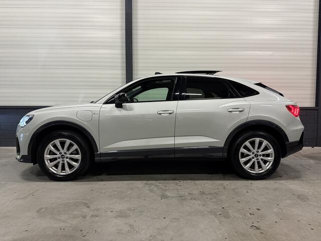 Audi Q3 Sportback 45 TFSI e S-Line PANO/B&O/TREKHAAK/VOL-LEER/MATRIX/MEMORY/SFEER/ACC/KEYLESS/ALCANTARA-INTERIEURDELEN/PRIVACY/BLACK-OPTIC/TAUSILBER/VOLLEDIG AUDI DEALER HISTORIE