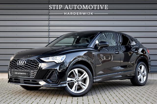 Audi Q3 Sportback 45 TFSI e S Line | 360 Camera | Lederen Bekleding | Black Optic | Sfeerverlichting | 3X S-Line | Stoelverwarming |