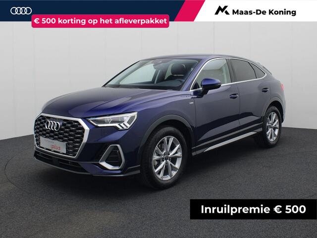 Audi Q3 Sportback 35 TFSI/150PK S Line · Apple/Android Car Play · Leder/Alcantara · Stoelverwarming · Garantie tot oktober 2029 of 100.000km