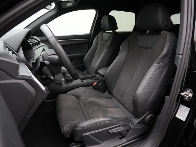 Audi Q3 45 TFSI e 245 pk S-tronic S-Line | Leder/alcantara | Achteruitrijcamera | Stoelverwarming | Navigatie