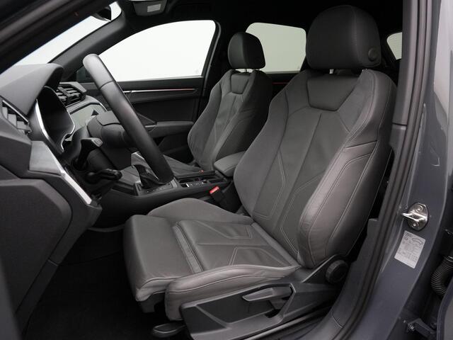 Audi Q3 45 TFSI e 245 pk S-tronic S-Line | Trekhaak | Leder | Sonos | Achteruitrijcamera | Stoelverwarming | Navigatie