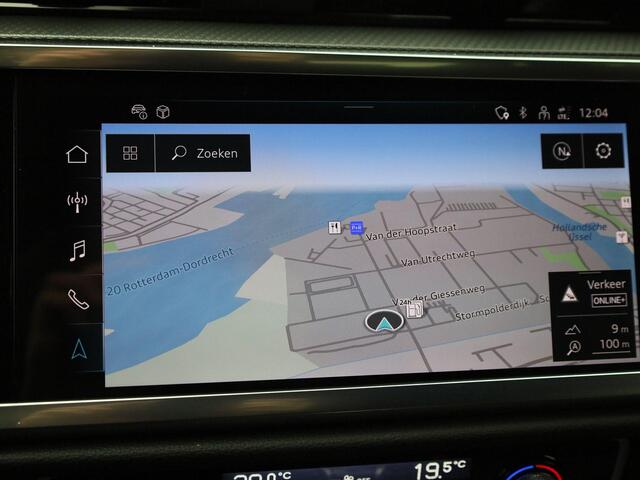 Audi Q3 Sportback 35 TFSI/150PK S Line · Trekhaak · Leder/Alcantara · Apple/Android · Drive select · Garantie t/m 10-01-2030 of 100.000km