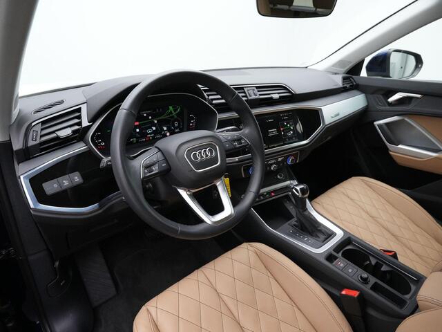 Audi Q3 Sportback 45 TFSI e 245 pk S-tronic S-Line | Panoramadak | Leder | Navigatie | Carplay | Elektr. achterklep | Parkeersensoren achter