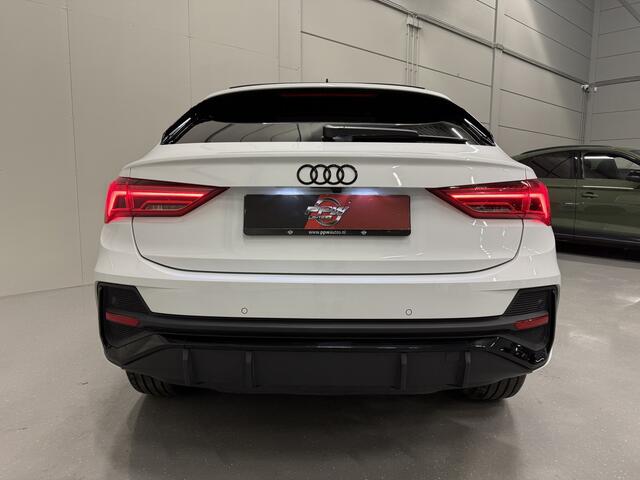 Audi Q3 Sportback 45 TFSI e S-Line PANO/SONOS/360CAMERA/ACC/SFEER/18"BLACK/KEYLESS/BLACK-OPTIC PLUS/MATRIX/VIRTUAL/DONKERE-HEMEL/SPORTPAKKET/VOLLEDIG AUDI DEALER HISTORIE