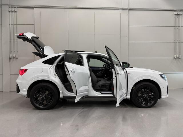 Audi Q3 Sportback 45 TFSI e S-Line PANO/SONOS/360CAMERA/ACC/SFEER/18"BLACK/KEYLESS/BLACK-OPTIC PLUS/MATRIX/VIRTUAL/DONKERE-HEMEL/SPORTPAKKET/VOLLEDIG AUDI DEALER HISTORIE