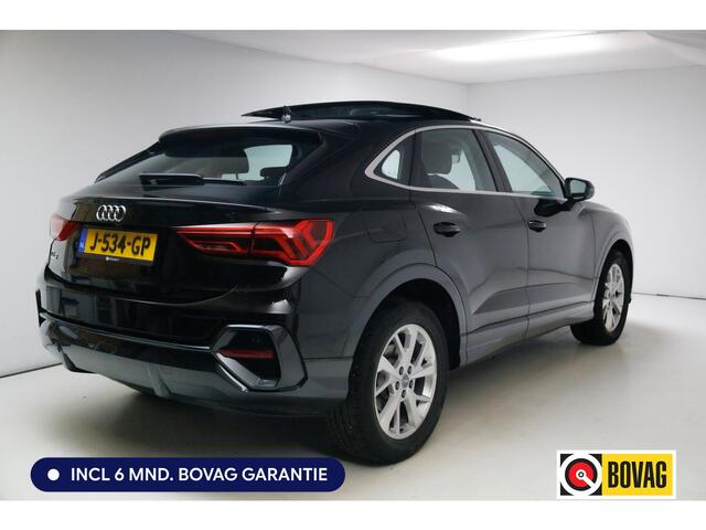 Audi Q3 Sportback 35 TFSI Edition 150 PK | NL Auto | Panoramadak | Leer | 360 camera | El. achterklep Stoelverwarming, Navigatie, App-connect, Lane assist, Cruise, Led verlichting, Regensensor