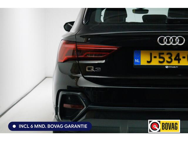 Audi Q3 Sportback 35 TFSI Edition 150 PK | NL Auto | Panoramadak | Leer | 360 camera | El. achterklep Stoelverwarming, Navigatie, App-connect, Lane assist, Cruise, Led verlichting, Regensensor