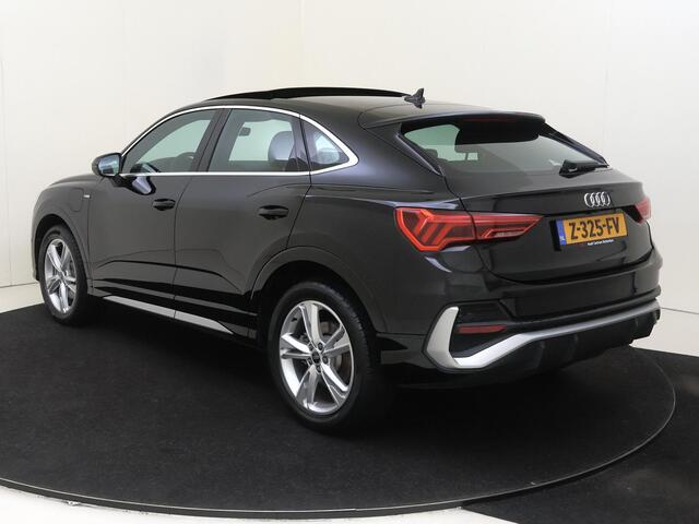 Audi Q3 Sportback 45 TFSI e S Edition | SoH 100% | Panoramadak | Achteruitrijcamera | Dodehoek detectie | Keyless | Cruise control | Lederen bekleding | Audi virtual cockpit | Stoelverwarming |