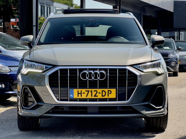 Audi Q3 35 TFSI AUT7 3X S-LINE. PANODAK LEDER NAVI CAMERA DIGI-DASH APPLE-CARPLAY LED LMV-20INCHE PDC