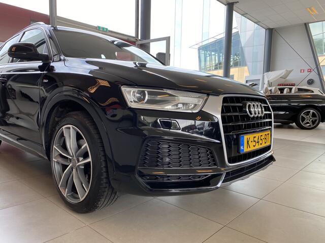 Audi Q3 1.4 TFSI CoD S-LINE Design Pro Line Plus,Automaat,Navigatie,Parkeerassistent,Spraakbediening,Trekhaak Elektrisch,Climate&Cruisecontrol,Comfortstoelen met Stoelverwarming,Keyless,V&A Sensoren,19 Inch Lmv