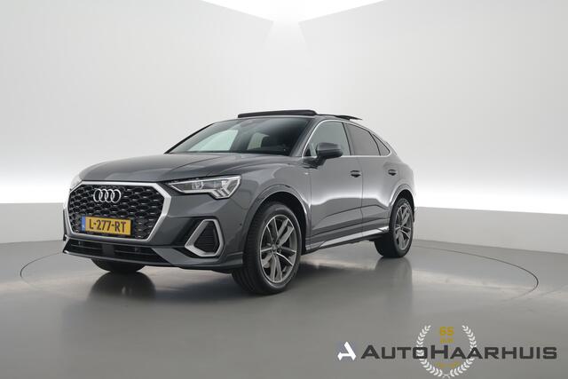 Audi Q3 Sportback 35 TFSI Pro Line S | Rijklaar! | S/K-Dak | Elek. Trekhaak | Dig. Cockpit | Dodehoek | Elek. Stoel | B&O-Audio | Adapt. Cruise | Stoelverw. | NAV+App.Connect | Elek.Klep | LED | 19'' V