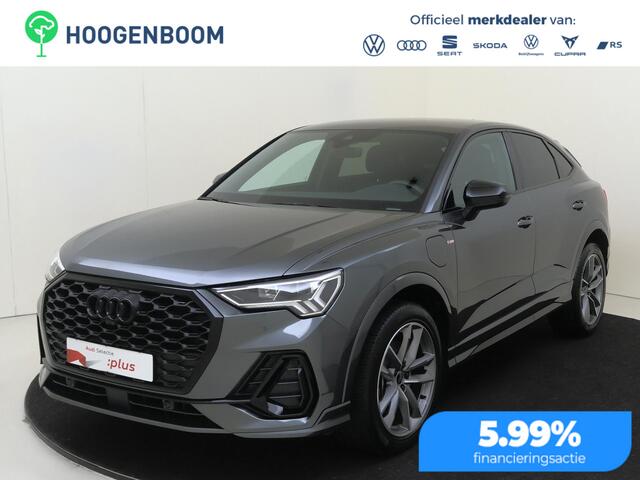 Audi Q3 Sportback 45 TFSI e S Edition | SoH 96% | SONOS audio | 360 camera | Keyless | Dodehoek detectie | Navigatie Plus | Optiek zwart Plus | Cruise control |