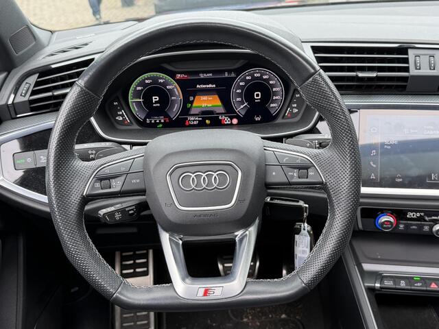 Audi Q3 Sportback 45 TFSI e S Edition 20"/B&O/Panoramadak/Leder/Matrix LED/Dodehoek/Adaptieve cruise/Sfeerverlichting/Camera/Elektrische klep