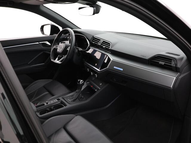 Audi Q3 Sportback 45 TFSI e 245pk S Edition · Panoramadak · 360 Camera · Lederen Bekleding · 20"Velgen · Parkeer assistent · Stoelverwarming · Garantie t/m 13-03-2027 of 120.000km
