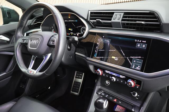 Audi Q3 Sportback 45 TFSI 245pk e S Edition Trekhaak Keyless Camera Sonos Leder Navigatie Adaptive Cruise 2x S-Line