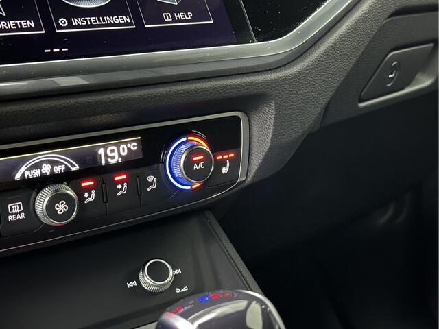 Audi Q3 Sportback 45 TFSI e 245pk S-Line | ACC | Trekhaak | Zwarte Hemelbekleding | Navi Plus | Lane Assist | Dodehoek | Lane-Assist | Stoelverwarming | Climate-Control | LED | Interieur-Voorverwarming | Bovag Garantie |