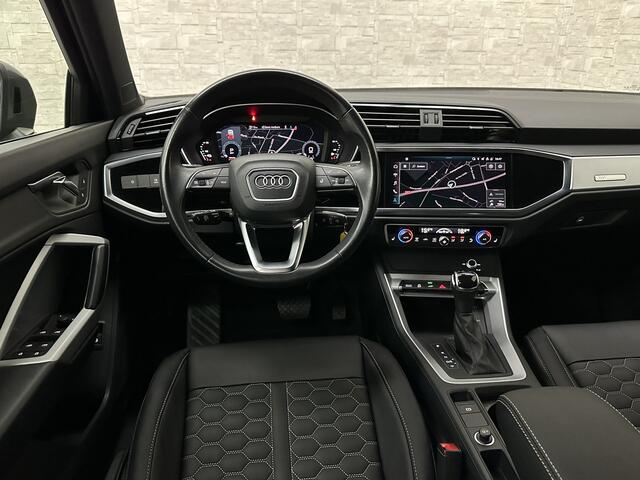 Audi Q3 Sportback 45 TFSI e 245pk S-Line | #RS-Leder | ACC | Trekhaak | Zwarte Hemelbekleding | Navi Plus | Lane Assist | Dodehoek | Lane-Assist | Stoelverwarming | Climate-Control | LED | Interieur-Voorverwarming | Bovag Garantie |