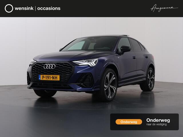 Audi Q3 Sportback 45 TFSI e S Edition | Panoramadak | Trekhaak | Sportstoelen | Stoelverwarming | Camera | DAB | Appel CarPlay/Android Auto | Draadloos Opladen telefoon | Adaptieve Cruise Control | Ele. verstelbare stoelen + Geheugen | Ele. kofferdeksel |