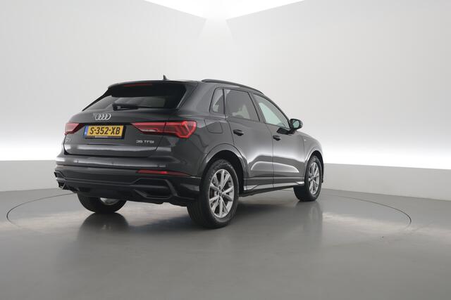Audi Q3 35 TFSI 150PK S-Line | Rijklaar! | Dig. Cockpit | Adapt. Cruise | Stoelverw. | Camera+PDC | Nav+App. Connect | Elek. Klep | Climate | LED | 18'' | DAB | V