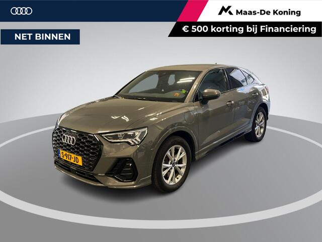 Audi Q3 Sportback 45 TFSIe 245pk S Edition · Camera · Apple/Android Car Play · Elek. Achterklep · Dodehoeksensor · Lederen Bekleding · Garantie t/m 04-02-2027 of 100.000km