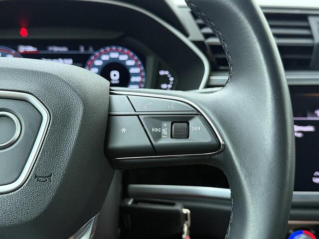 Audi Q3 35 TFSI Advanced edition | 150 PK | Automaat | Trekhaak wegklapbaar | Cruise control | Climate control | LED verlichting | Elektrische achterklep | Navigatiesysteem | Parkeersensoren | Stoelverwarming | Apple Carplay / Android Auto |
