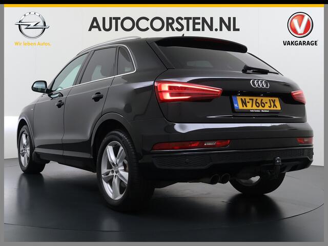 Audi Q3 1.4TFSI 150PK Automaat Sport S Line Trekhaak Stoelverwarming Bose®-Audio Navi Ecc CoD Pdc Edition Elek.Achterklep Bluetooth Lmv Led Privacy Glas Isofix Keyless 1.800KG Trekgewicht