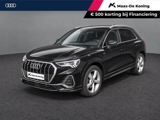 Audi Q3 45 TFSIe 245pk S edition · Camera · Apple/Android Car Play · Stoelverwarming · Navigatie · Elek. Achterklep · Keyless · 19'' Inch ·