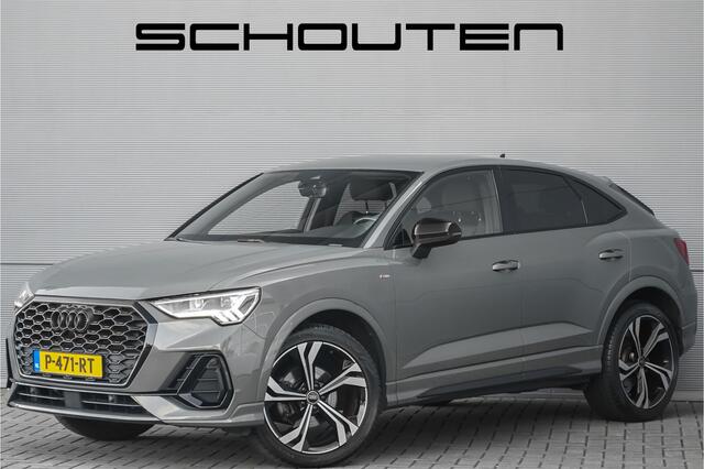 Audi Q3 Sportback 35 TFSI S Edition Zwart Optiek Chronosgrau Leder Camera 20"