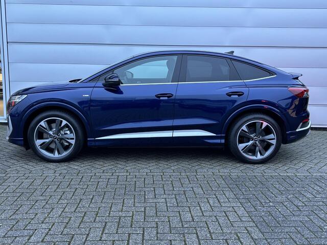 Audi Q4 Sportback e-tron 45 quattro S Edition 82 kWh | Memory Seats | Elektrische Stoelen | Trekhaak | Adaptieve Cruise Control | Matrix-Verlichting |