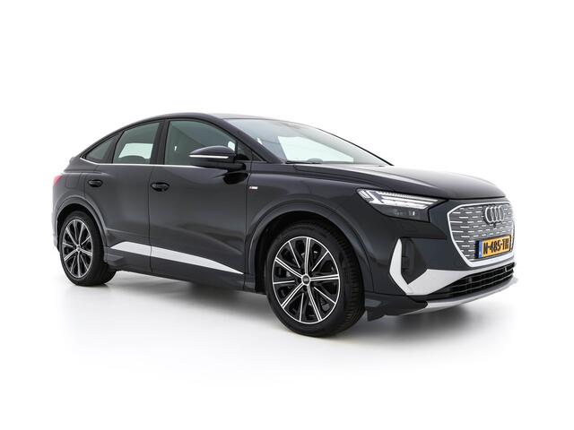 Audi Q4 Sportback e-tron 40 S edition 77 kWh [ 3-Fase ] (INCL-BTW) *HEAT-PUMP | LEATHER-FABRIC | MATRIX-LED | ADAPTIVE-CRUISE | AMBIENT-LIGHT | DIGI-COCKPIT | AUDI-SOUND | DAB+ | KEYLESS | SHIFT-PADDLES | CAMERA | HEATED-SPORTSEATS | 20''ALU*