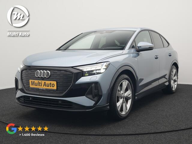 Audi Q4 Sportback e-tron 40 S Line 77 kWh 204pk | Adaptive Cruise | Valcona Lederen Sportstoelen Verwarmd | 20"L.M | Apple Carplay | Keyless | Blis | Camera | Virtual | Navigatie | DAB |