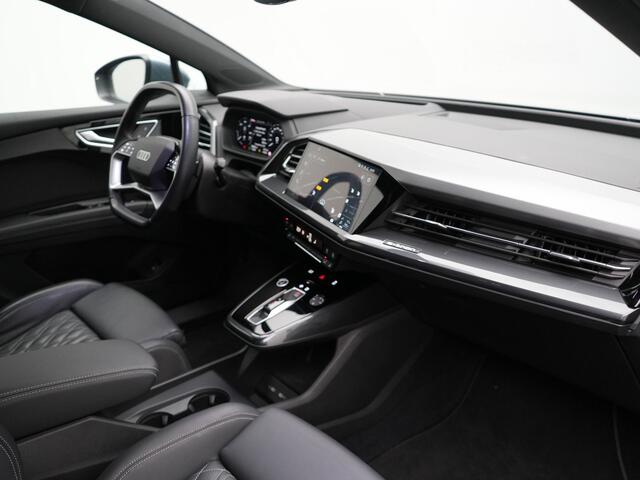 Audi Q4 Sportback e-tron 40 S Line 77 kWh 204pk | Adaptive Cruise | Valcona Lederen Sportstoelen Verwarmd | 20"L.M | Apple Carplay | Keyless | Blis | Camera | Virtual | Navigatie | DAB |