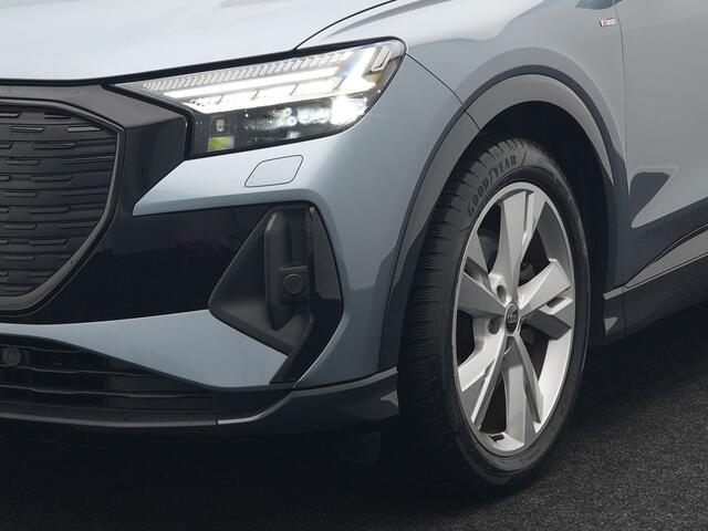 Audi Q4 Sportback e-tron 40 S Line 77 kWh 204pk | Adaptive Cruise | Valcona Lederen Sportstoelen Verwarmd | 20"L.M | Apple Carplay | Keyless | Blis | Camera | Virtual | Navigatie | DAB |