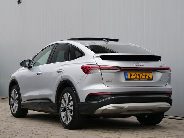 Audi Q4 Sportback e-tron 40 Launch edition S Competition 77 kWh Navigatie / Apple Carplay / Leer / DAB / Stoelverwarming / SOH 94,6%