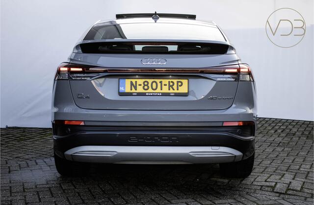 Audi Q4 Sportback e-tron 40 SOH 92,6% Launch edition Nardo PANORAMA LEER