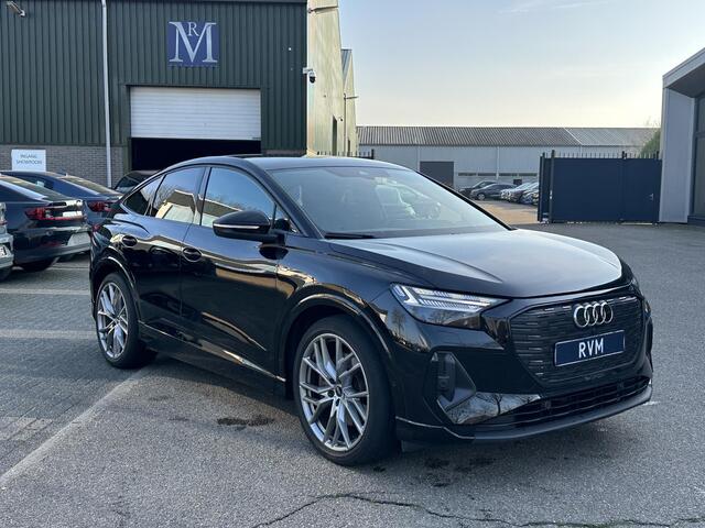 Audi Q4 Sportback e-tron 50 quattro S edition 77 kWh S-LINE BINNEN + BUITEN| SOH 93% | LEER |MATRIX LED| ADAPTIVE CRUISE CONTROL | ELEKTRISCHE ACHTERKLEP| CAMERA| 21 INCH!