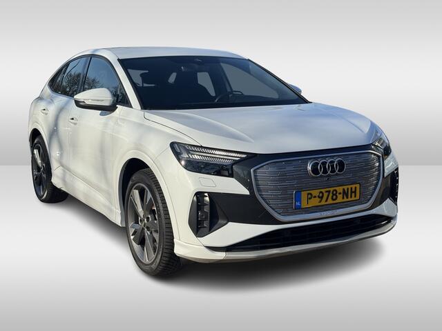 Audi Q4 Sportback e-tron 40 Launch edition Advanced 77 kWh / SOH 93,8% / CarPlay / Matrix LED / Sportstoelen / Sonos Audio / Virtual Cockpit / Parkeerhulp V+A / Intr.voorverwarming / Stoelverwarming / DAB / Cruise Control