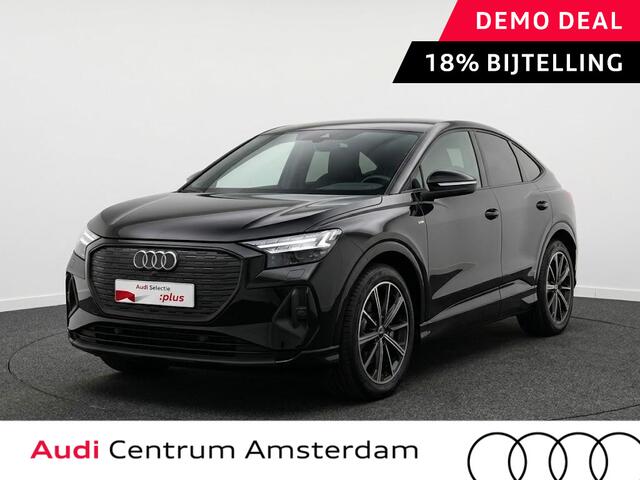 Audi Q4 Sportback e-tron 45 S edition Competition 82 kWh 286pk | Assistentiepakket plus | Optiekpakket zwart plus | Ambient lichtpakket | Stoelverwarming voor |