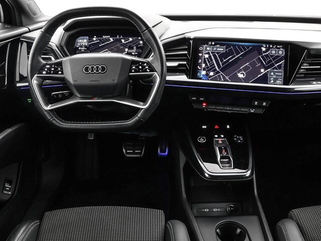 Audi Q4 Sportback e-tron 40 204pk S edition 77 kWh · SOH 97,1% · Apple/Android Car Play · Camera · Adaptive Cruise Control · 20'' · Navigatie · Head-up Display ·