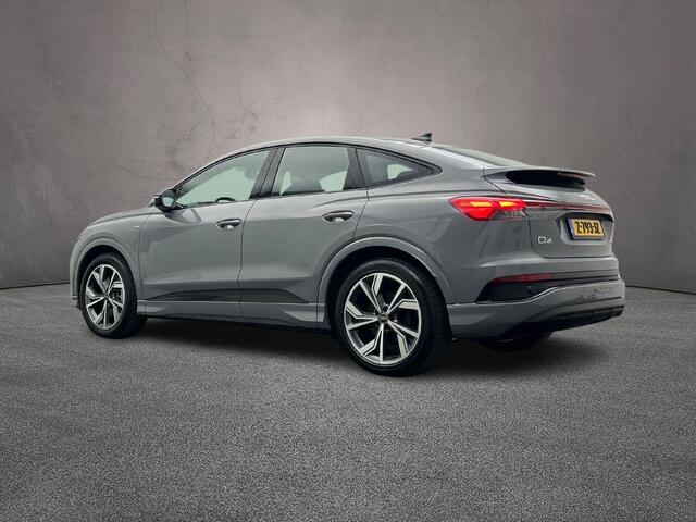Audi Q4 Sportback e-tron 45 S Edition 82 kWh | 20-Inch | Trekhaak | Zwart-Optiek | Stoelverwarming | Matrix | Smartphone-Interface |