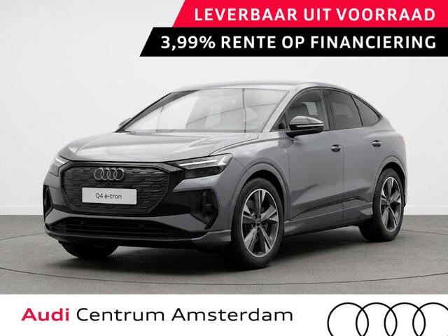 Audi Q4 Sportback e-tron S edition 63 kWh 204 pk | Techniekpakket plus | Optiekpakket zwart-glanzend | S line leder-kunstleder zwart |