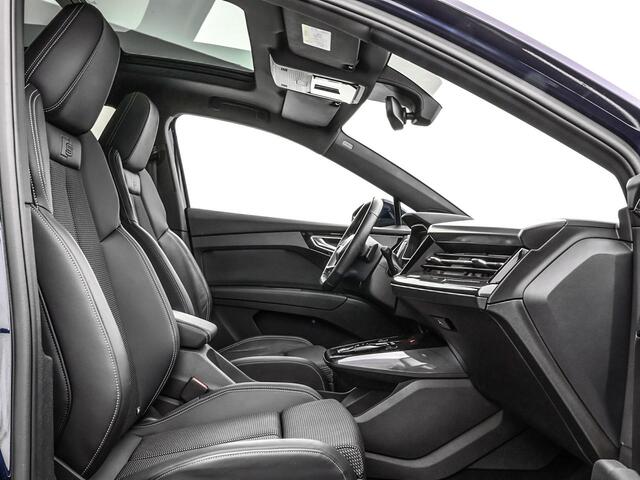 Audi Q4 Sportback e-tron 40 S edition 204 PK 77 kWh · SOH 96,3% · Panoramadak · Camera · Apple/Android Car Play · Navigatie · Head-Up Display ·