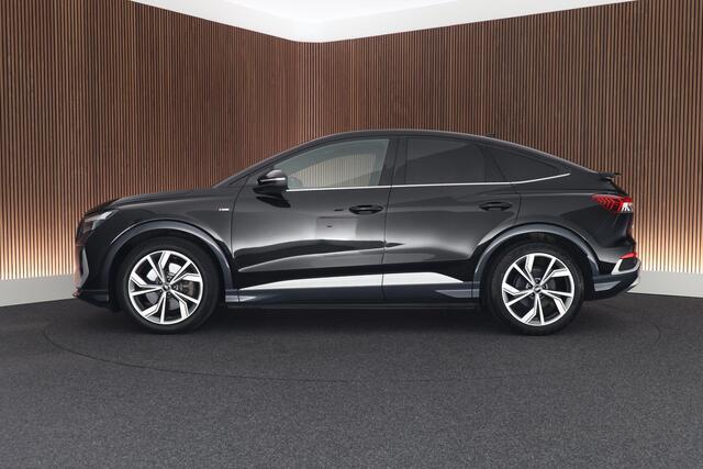 Audi Q4 Sportback e-tron 40 204pk S Edition 77 kWh SOH 91% Stoelverwarming Camera HUD Keyless ACC