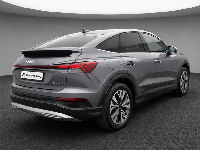Audi Q4 Sportback e-tron 35 Launch edition 55 kWh 125kW/170PK · Panoramadak · Leder · Stoelverwarming · Apple/Android Car Play · Garantie t/m 17-10-2026 of 100000km.